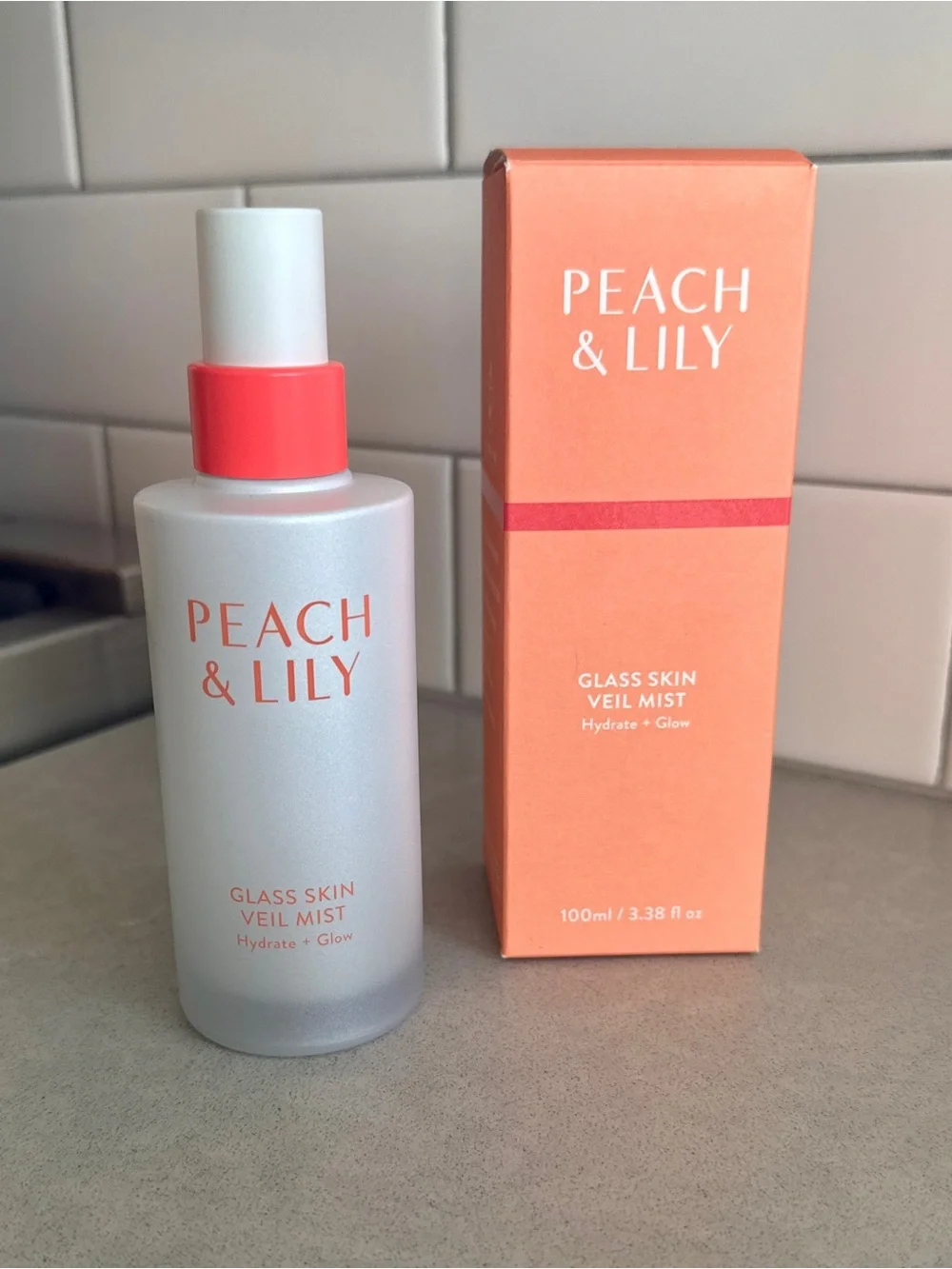 Peach & Lily Glass Skin Veil Mist Hydrating Setting Spray 3.38 oz